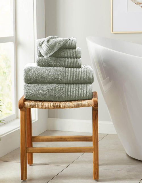 Load image into Gallery viewer, 6 Piece Set Cotton Bath Towels - Kasper Collection
