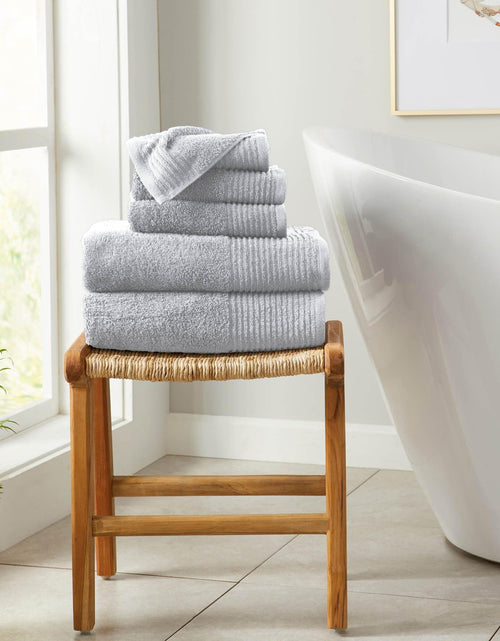 Load image into Gallery viewer, 6 Piece Set Cotton Bath Towels - Kasper Collection
