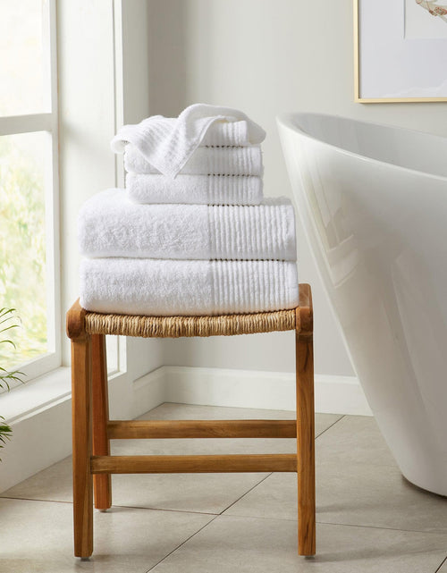 Load image into Gallery viewer, 6 Piece Set Cotton Bath Towels - Kasper Collection
