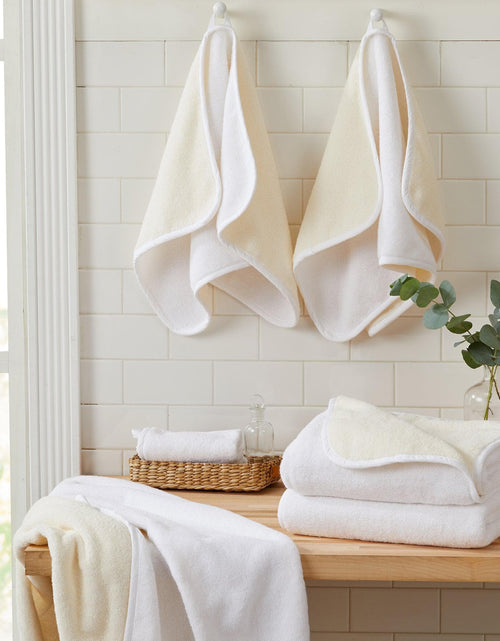 Load image into Gallery viewer, 4 Pack Two-Toned Hand Towel - Vanessa Collection
