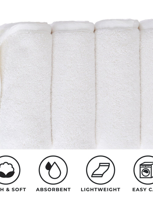 Load image into Gallery viewer, 4 Pack Two-Toned Hand Towel - Vanessa Collection
