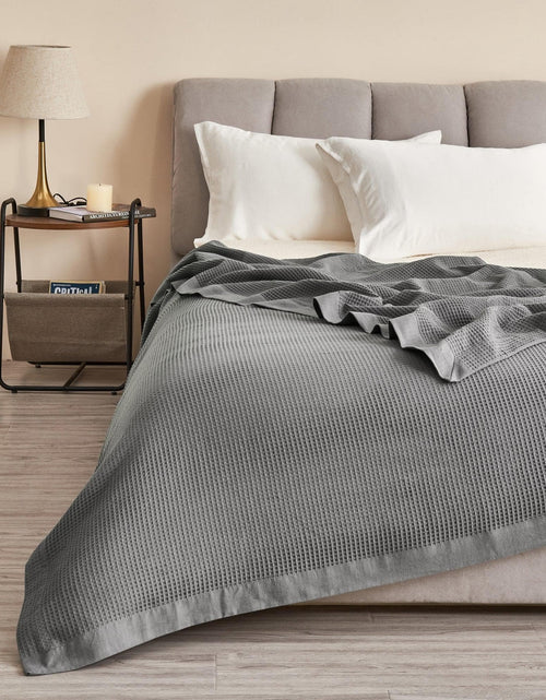 Load image into Gallery viewer, 100% Cotton Small Waffle Weave Blanket - Hazel Collection
