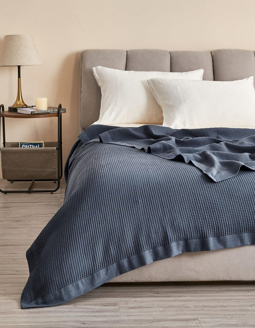 Load image into Gallery viewer, 100% Cotton Small Waffle Weave Blanket - Hazel Collection

