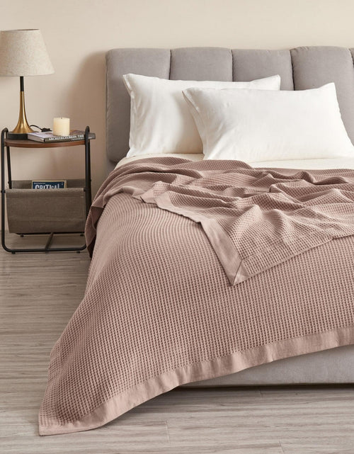 Load image into Gallery viewer, 100% Cotton Small Waffle Weave Blanket - Hazel Collection
