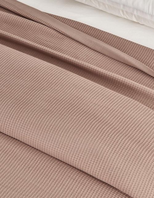 Load image into Gallery viewer, 100% Cotton Small Waffle Weave Blanket - Hazel Collection
