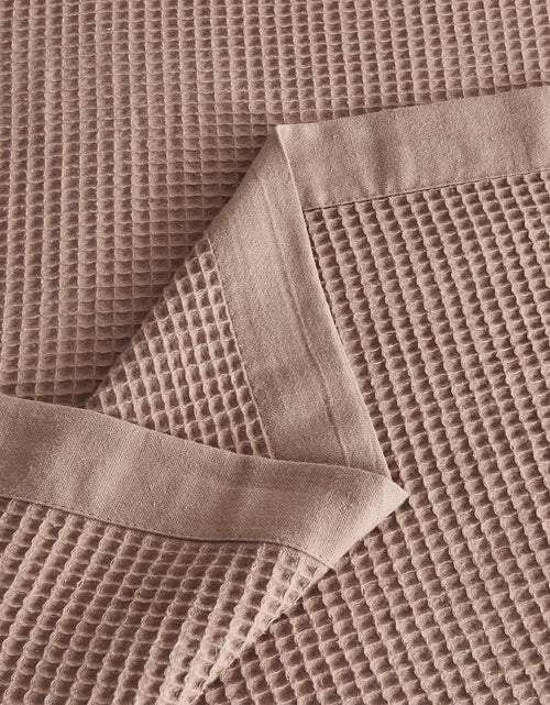 Load image into Gallery viewer, 100% Cotton Small Waffle Weave Blanket - Hazel Collection
