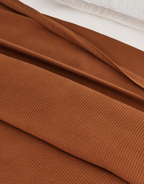Load image into Gallery viewer, 100% Cotton Small Waffle Weave Blanket - Hazel Collection
