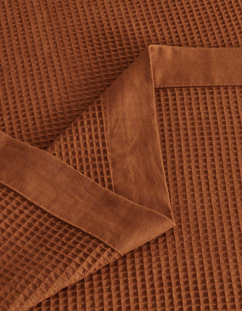 Load image into Gallery viewer, 100% Cotton Small Waffle Weave Blanket - Hazel Collection
