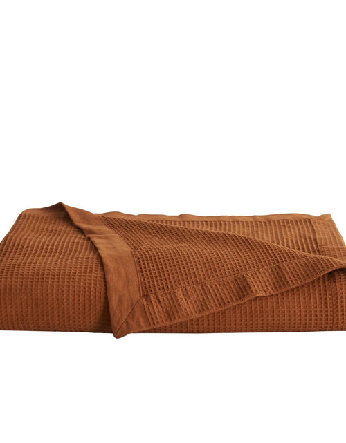 Load image into Gallery viewer, 100% Cotton Small Waffle Weave Blanket - Hazel Collection
