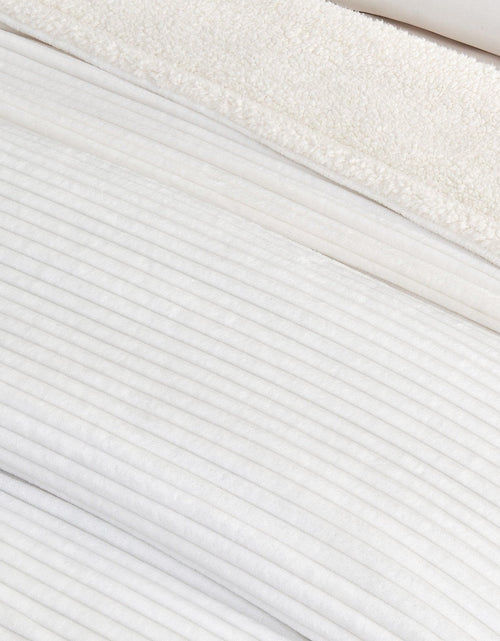 Load image into Gallery viewer, Ribbed Sherpa Throw Blanket - Corduroy Collection
