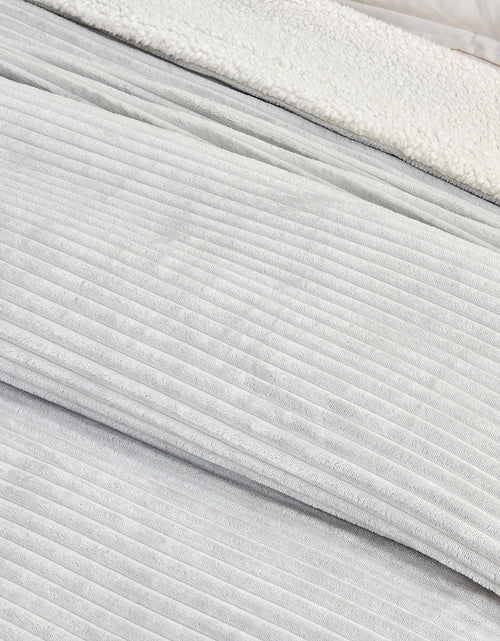 Load image into Gallery viewer, Ribbed Sherpa Throw Blanket - Corduroy Collection
