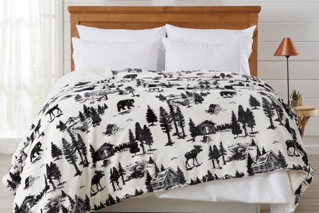 Velvet Plush Sherpa Luxury Bed Blanket - Cielo Collection