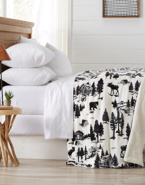 Load image into Gallery viewer, Velvet Plush Sherpa Luxury Bed Blanket - Cielo Collection
