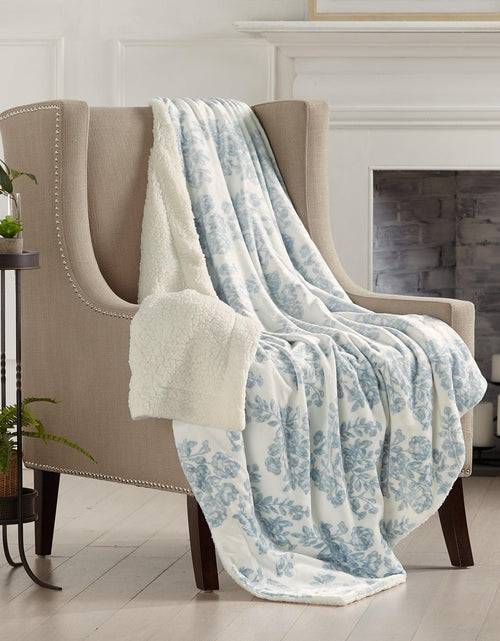 Load image into Gallery viewer, Velvet Plush Sherpa Luxury Bed Blanket - Cielo Collection
