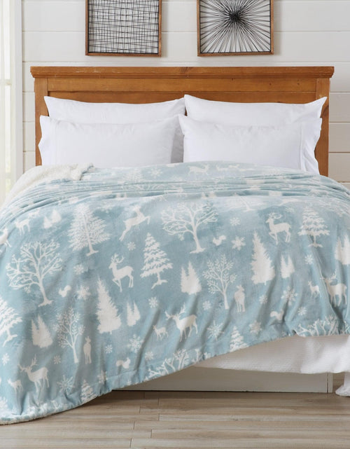 Load image into Gallery viewer, Velvet Plush Sherpa Luxury Bed Blanket - Cielo Collection

