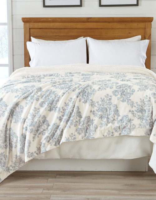 Load image into Gallery viewer, Velvet Plush Sherpa Luxury Bed Blanket - Cielo Collection

