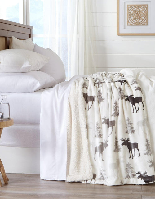Load image into Gallery viewer, Velvet Plush Sherpa Luxury Bed Blanket - Cielo Collection
