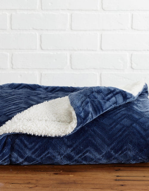 Load image into Gallery viewer, Velvet Plush Sherpa Luxury Bed Blanket - Cielo Collection

