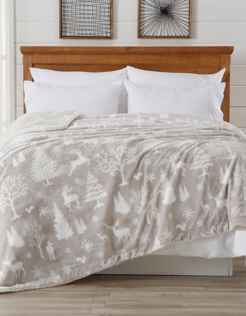Load image into Gallery viewer, Velvet Plush Sherpa Luxury Bed Blanket - Cielo Collection
