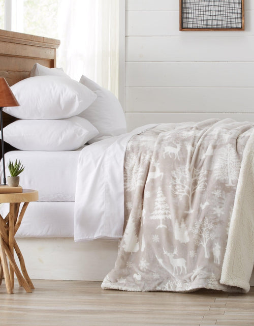 Load image into Gallery viewer, Velvet Plush Sherpa Luxury Bed Blanket - Cielo Collection
