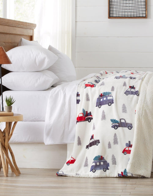 Load image into Gallery viewer, Velvet Plush Sherpa Luxury Bed Blanket - Cielo Collection

