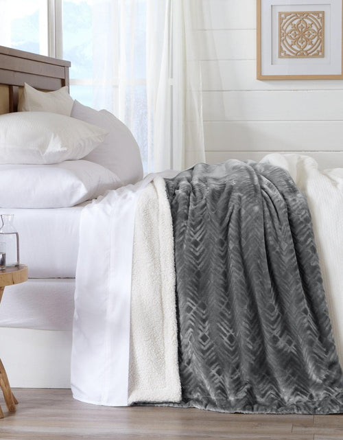 Load image into Gallery viewer, Velvet Plush Sherpa Luxury Bed Blanket - Cielo Collection
