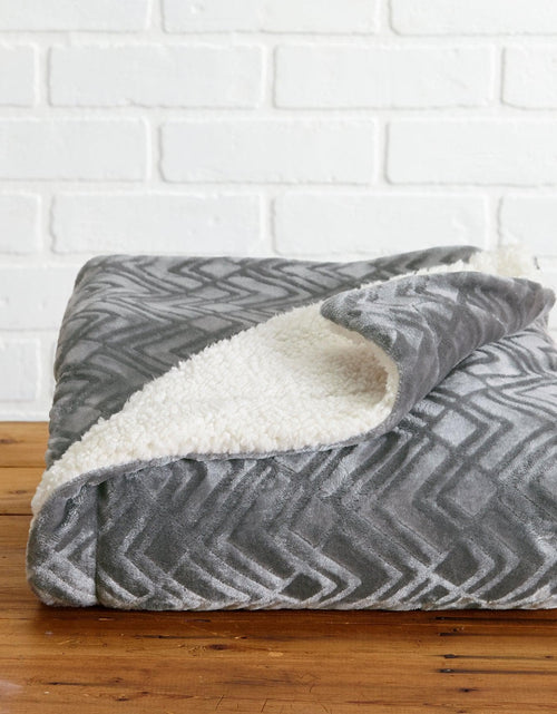 Load image into Gallery viewer, Velvet Plush Sherpa Luxury Bed Blanket - Cielo Collection
