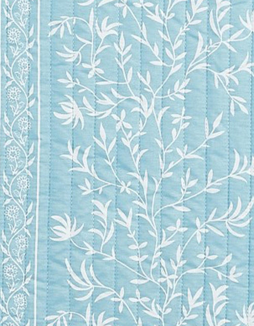 Load image into Gallery viewer, Blue Floral Quilt Set - Senna Collection
