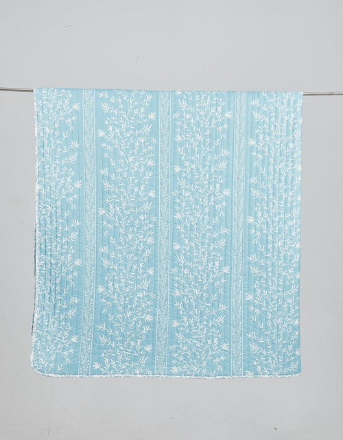 Load image into Gallery viewer, Blue Floral Quilt Set - Senna Collection
