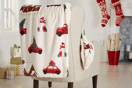 Holiday Sherpa Throw - Esmay Collection