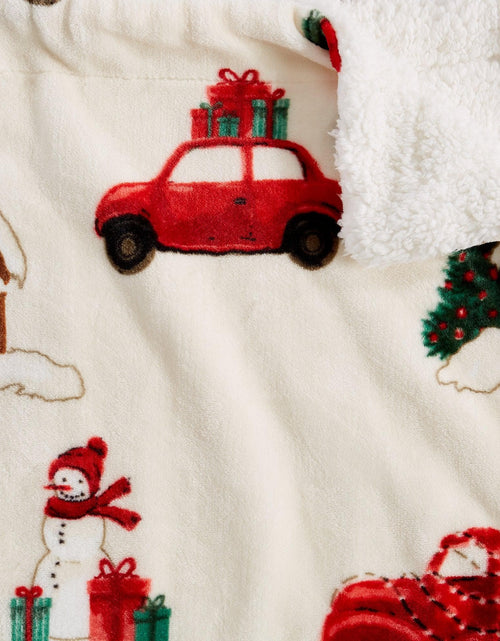Load image into Gallery viewer, Holiday Sherpa Throw - Esmay Collection
