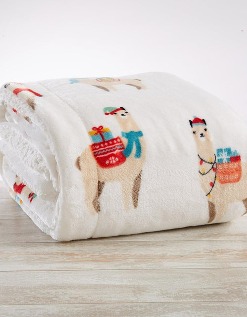 Load image into Gallery viewer, Holiday Sherpa Throw - Esmay Collection
