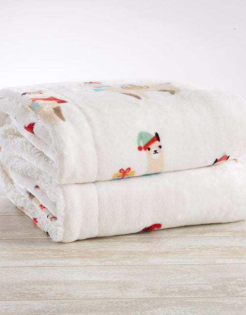 Load image into Gallery viewer, Holiday Sherpa Throw - Esmay Collection
