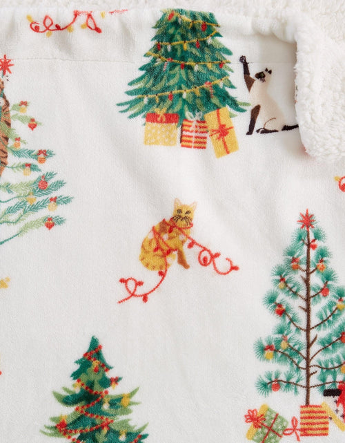 Load image into Gallery viewer, Holiday Sherpa Throw - Esmay Collection
