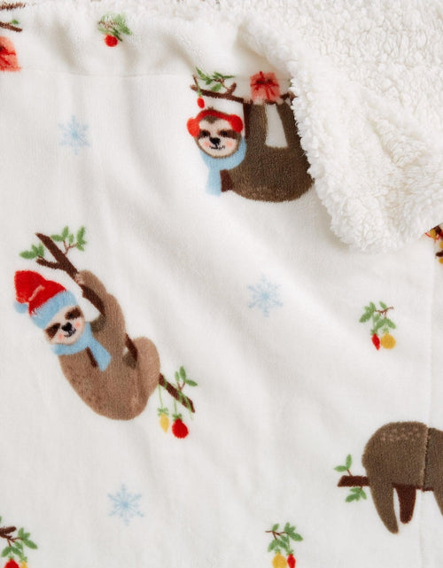 Load image into Gallery viewer, Holiday Sherpa Throw - Esmay Collection
