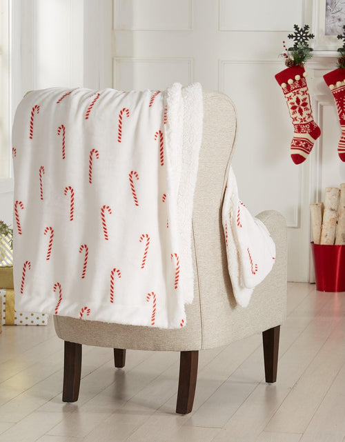 Load image into Gallery viewer, Holiday Sherpa Throw - Esmay Collection
