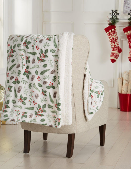Load image into Gallery viewer, Holiday Sherpa Throw - Esmay Collection
