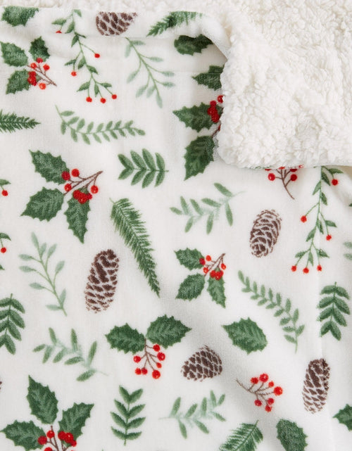 Load image into Gallery viewer, Holiday Sherpa Throw - Esmay Collection
