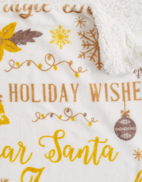 Load image into Gallery viewer, Holiday Sherpa Throw - Esmay Collection
