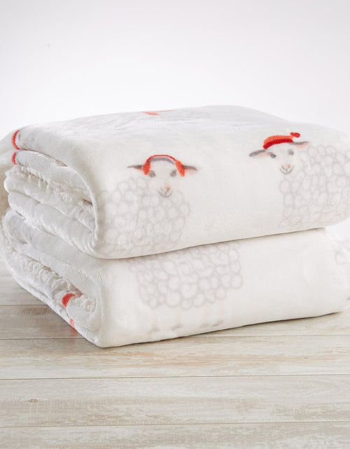 Load image into Gallery viewer, Holiday Sherpa Throw - Esmay Collection

