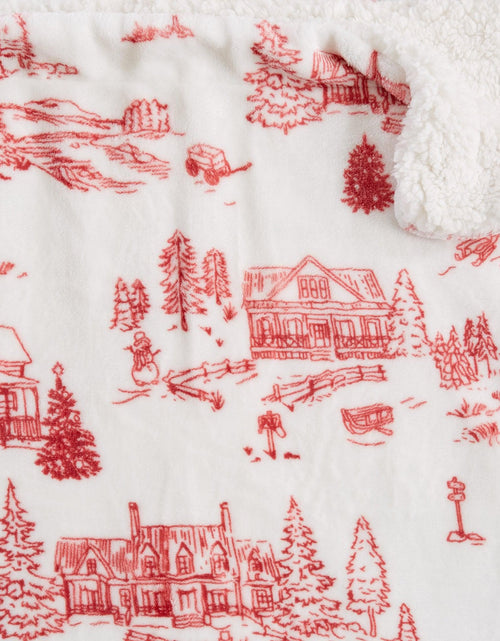 Load image into Gallery viewer, Holiday Sherpa Throw - Esmay Collection
