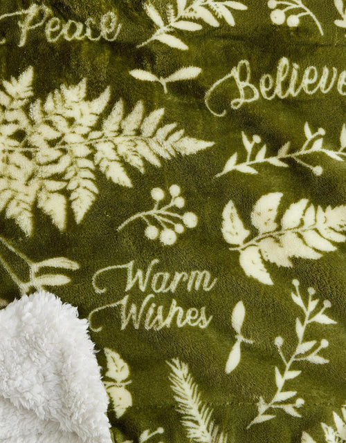 Load image into Gallery viewer, Holiday Sherpa Throw - Esmay Collection
