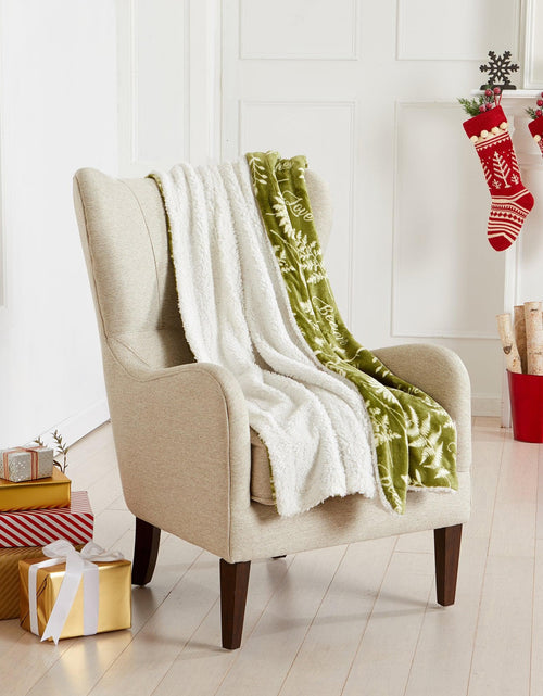 Load image into Gallery viewer, Holiday Sherpa Throw - Esmay Collection
