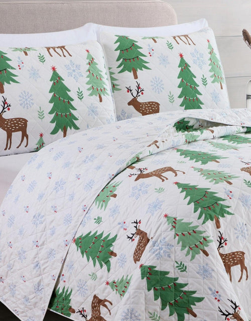 Load image into Gallery viewer, Holiday Quilt - Holly Collection
