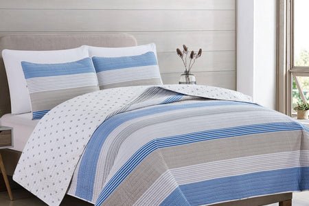 Striped Quilt Set - Bryce Collection