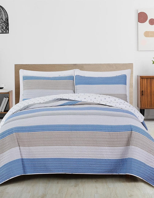 Load image into Gallery viewer, Striped Quilt Set - Bryce Collection
