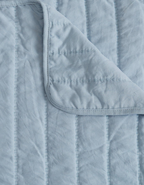 Load image into Gallery viewer, Solid Striped Quilt - Virginia Collection
