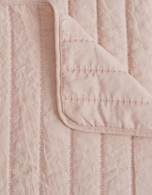 Load image into Gallery viewer, Solid Striped Quilt - Virginia Collection
