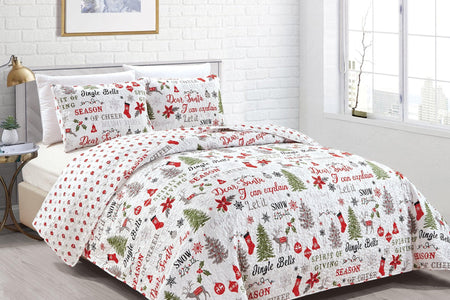 Holiday Quilt Set - Carol Collection