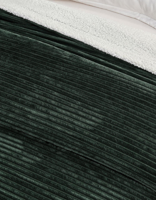 Load image into Gallery viewer, Ribbed Sherpa Throw Blanket - Corduroy Collection
